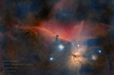 Horsehead Nebula (Barnard 33) - Steven Katsikas 1-12-22
