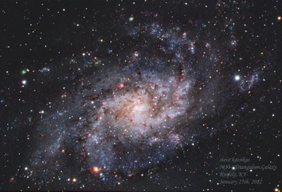 Triangulum Galaxy (M33) - Steve Katsikas 1-25-22