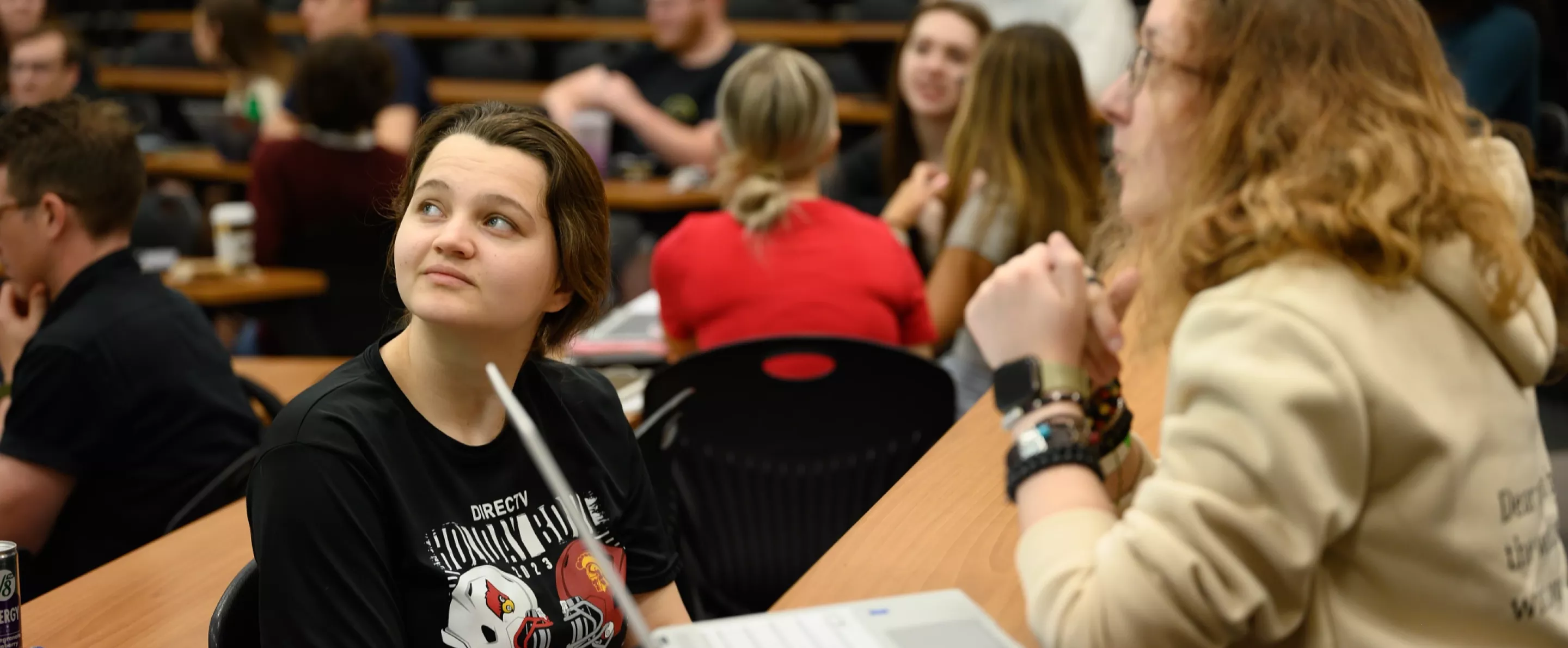 Introduction to Communication class held in Strickler Hall.