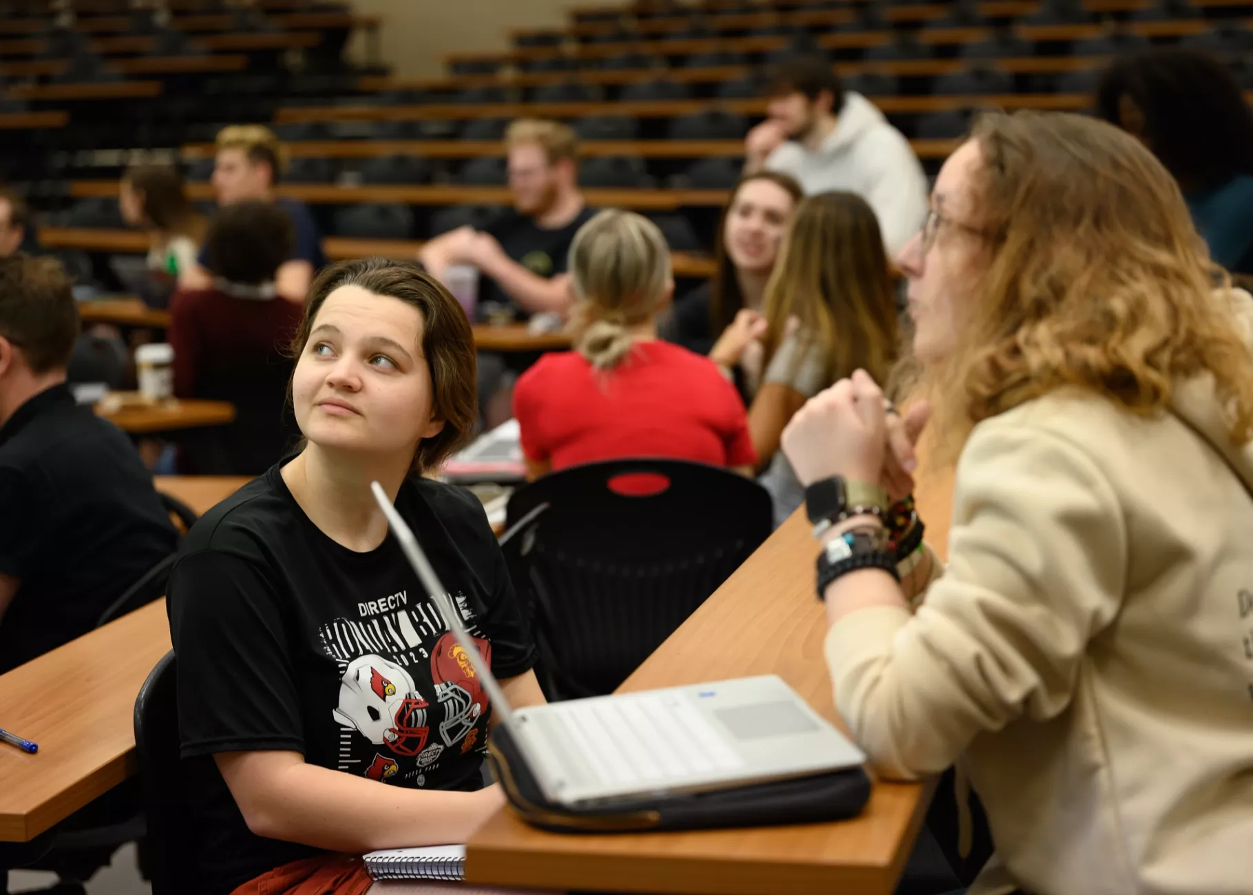 Introduction to Communication class held in Strickler Hall.