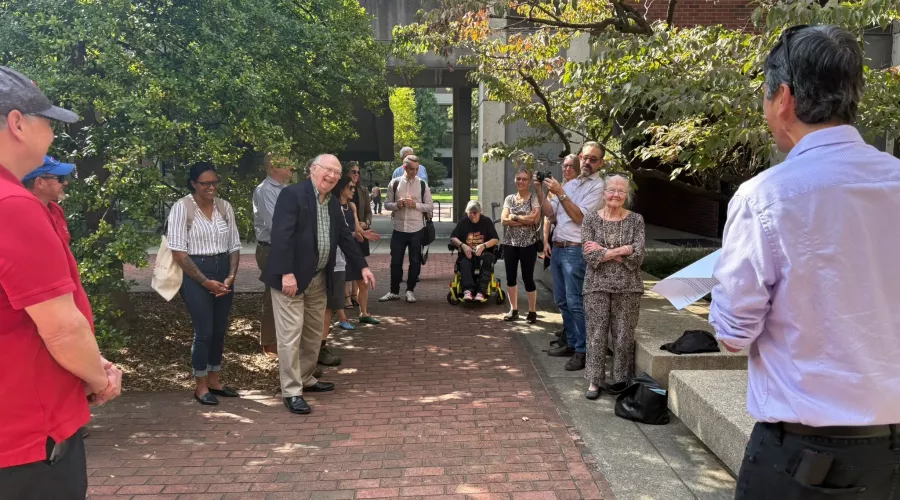 Philosophy Department alumni and friends celebrate Tom Maloney's 90th birthday.